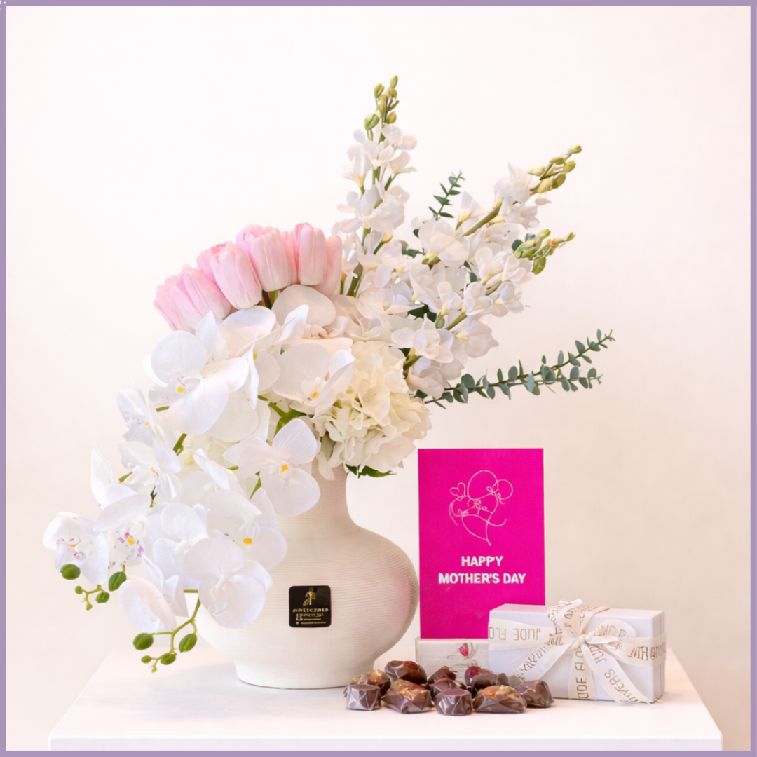 Orchid Grace Mothers Day Flowers and Dolcetta Chocolate Gift