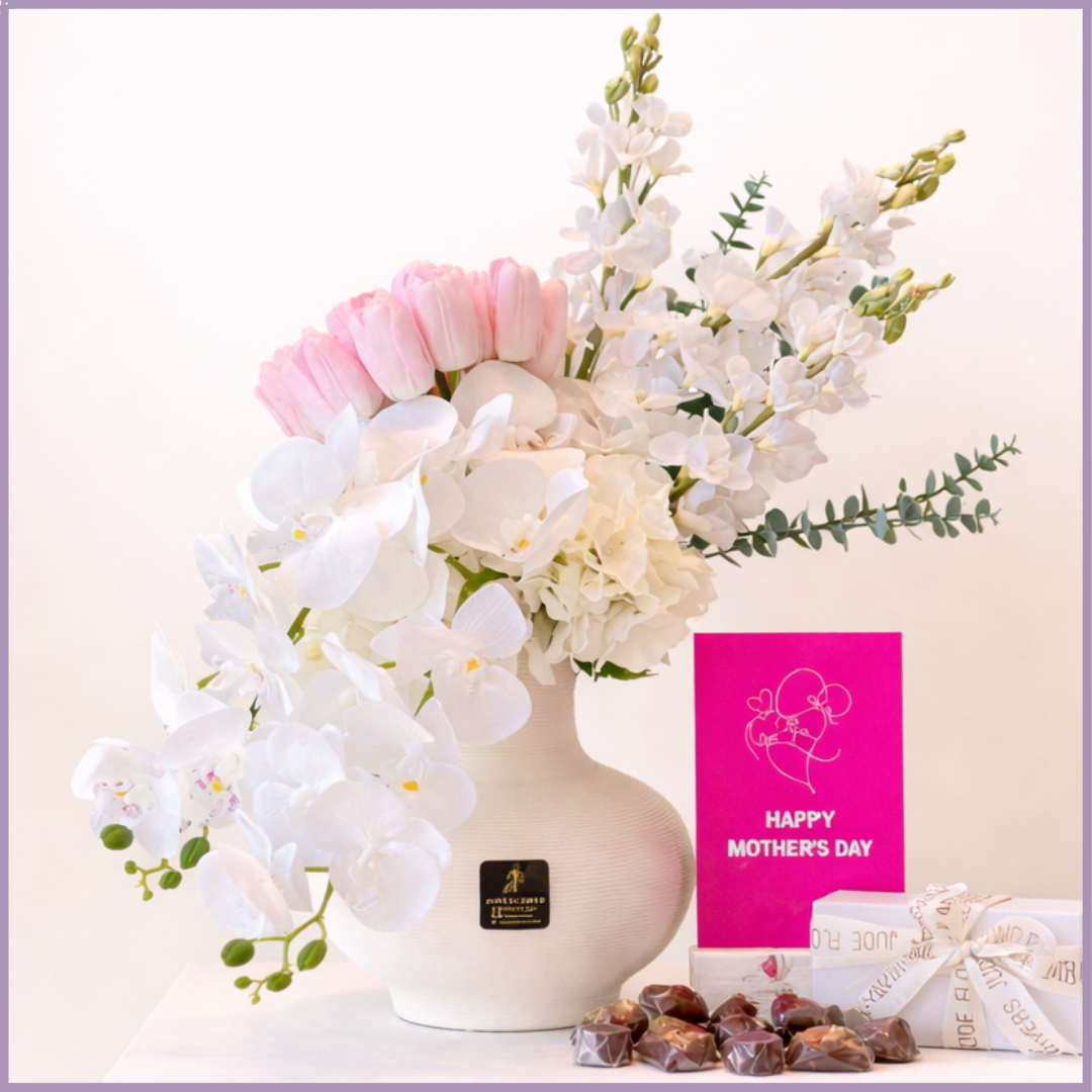 Orchid Grace Mothers Day Flowers and Dolcetta Chocolate Gift