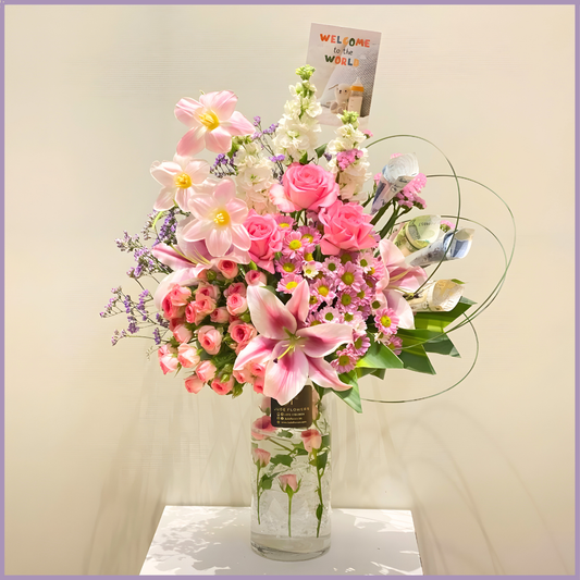 Petals for a Princess – Baby Girl Vase