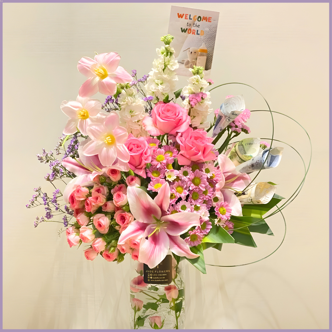 Petals for a Princess – Baby Girl Vase