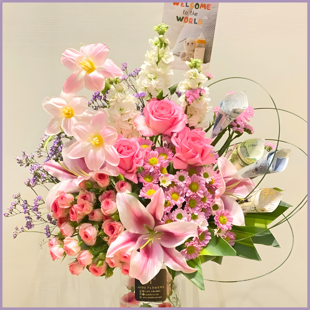 Petals for a Princess – Baby Girl Vase