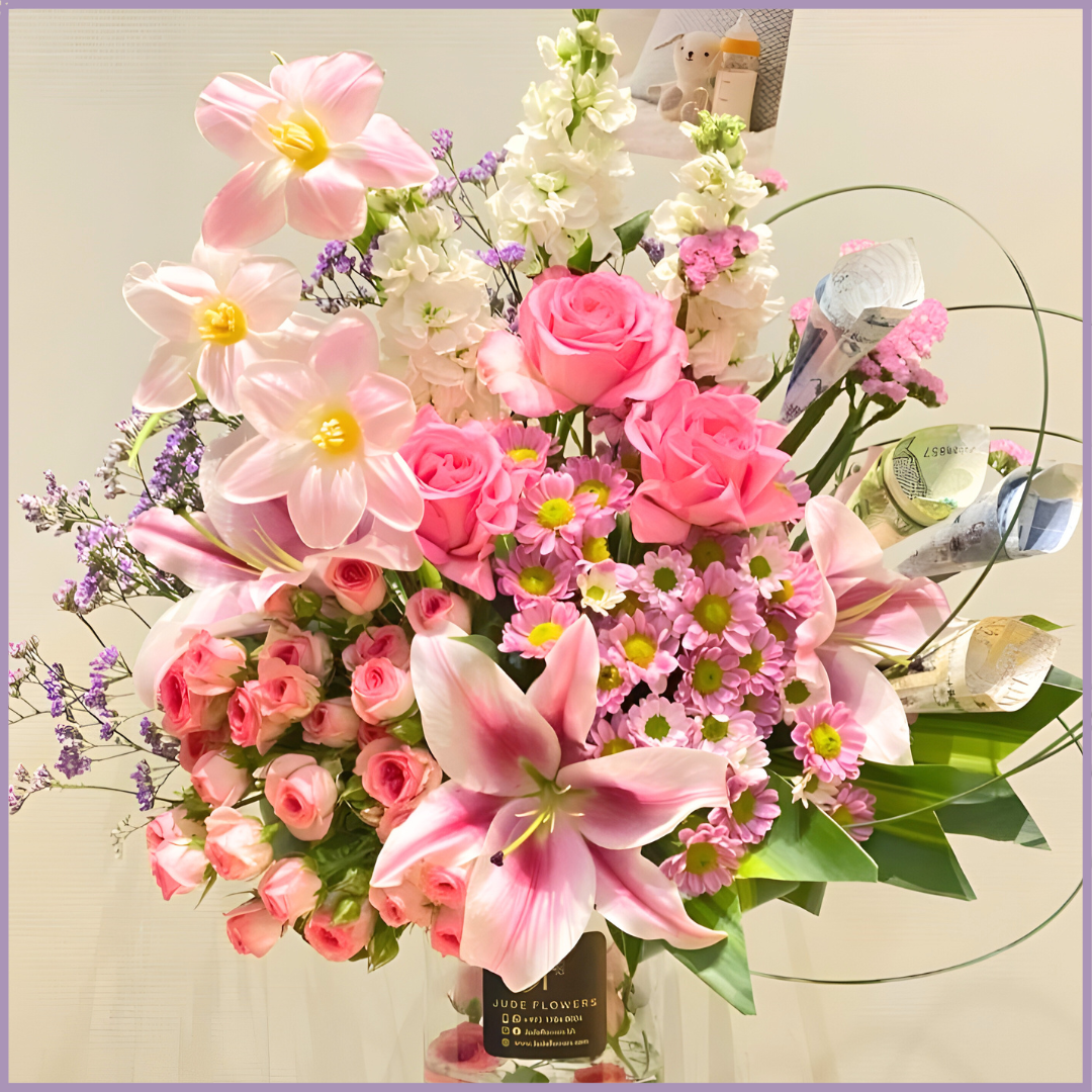 Petals for a Princess – Baby Girl Vase