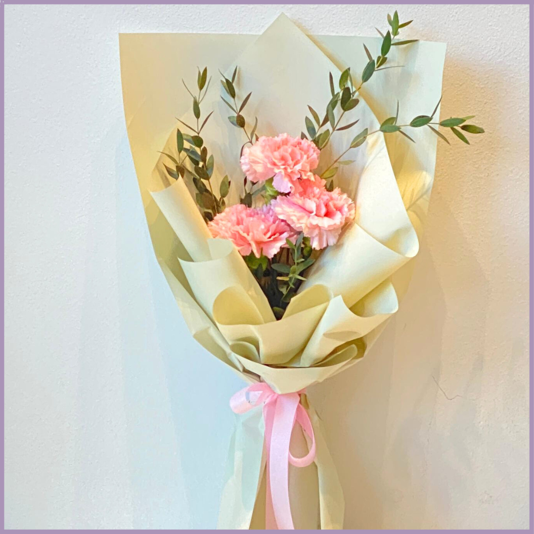 Mini Pink Rose and Carnation Bouquet