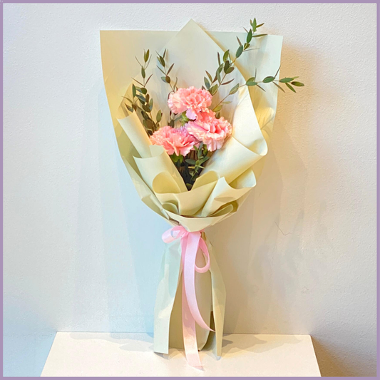 Mini Pink Rose and Carnation Bouquet
