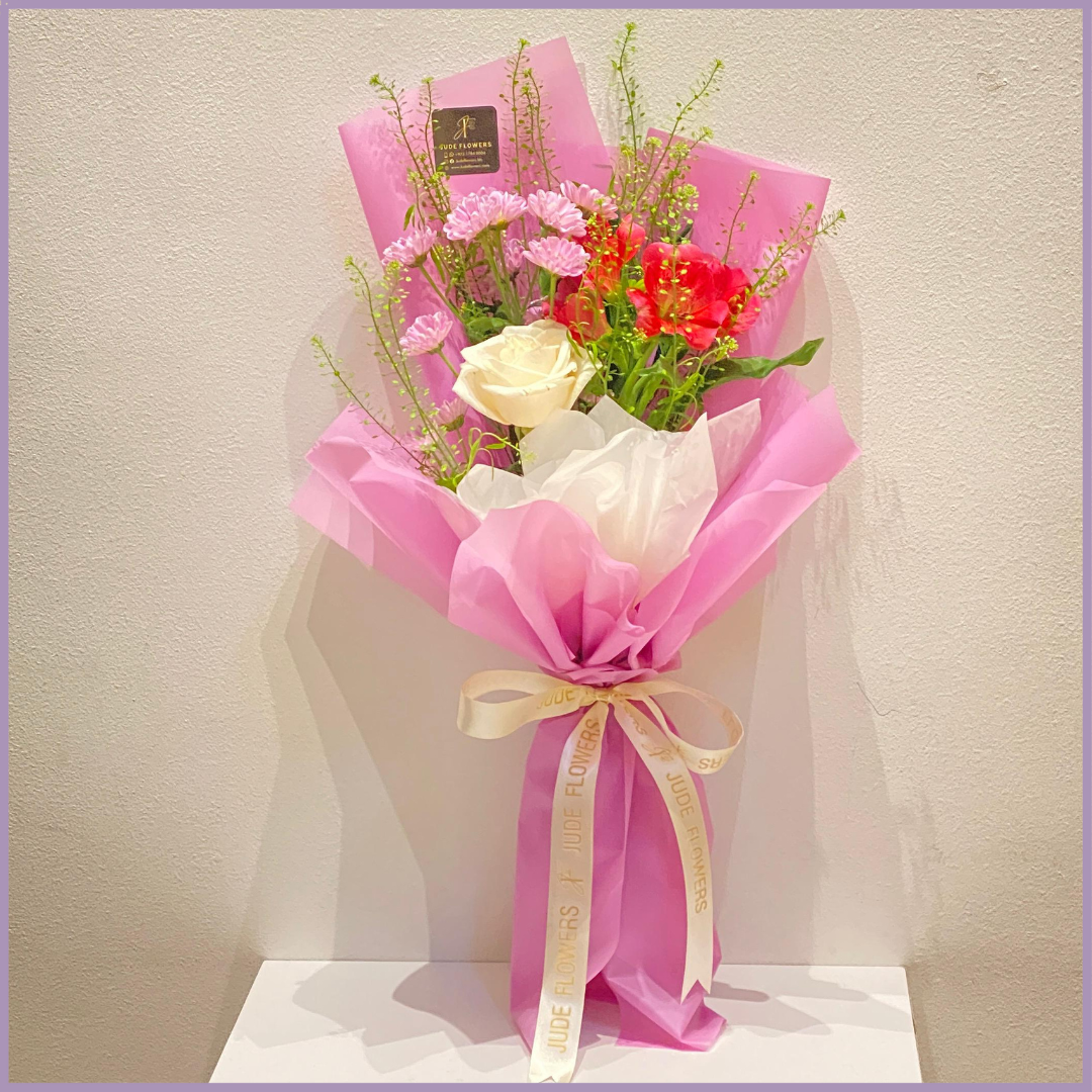 Pink Charm Mixed Flower Mini Bouquet