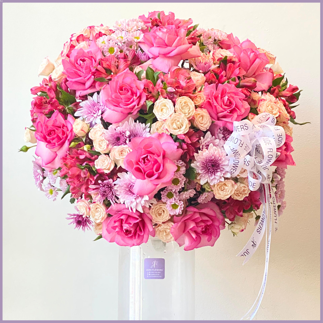 Pink Radiance Vase Arrangement