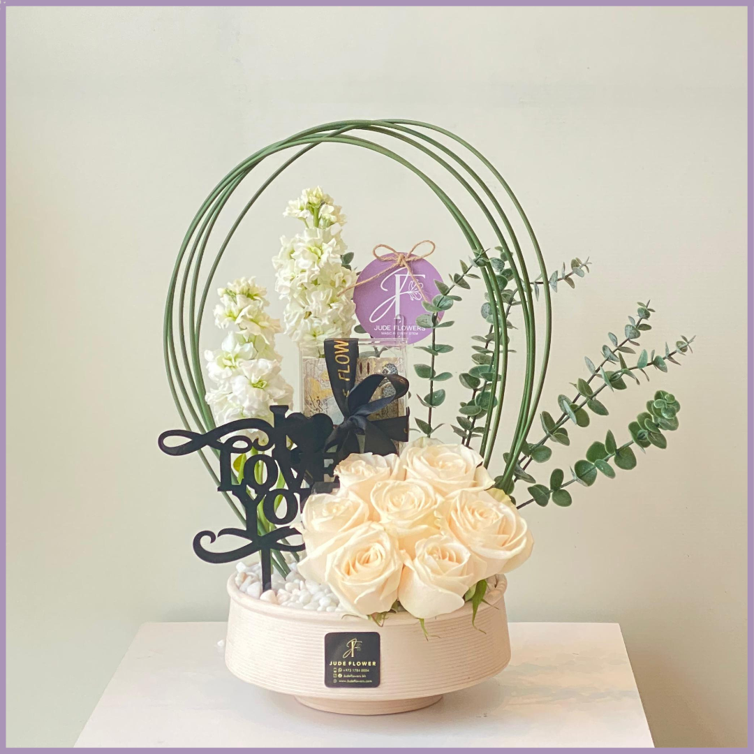 Ivory Whisper Love Bloom White Rose Love Cash Flower Gift