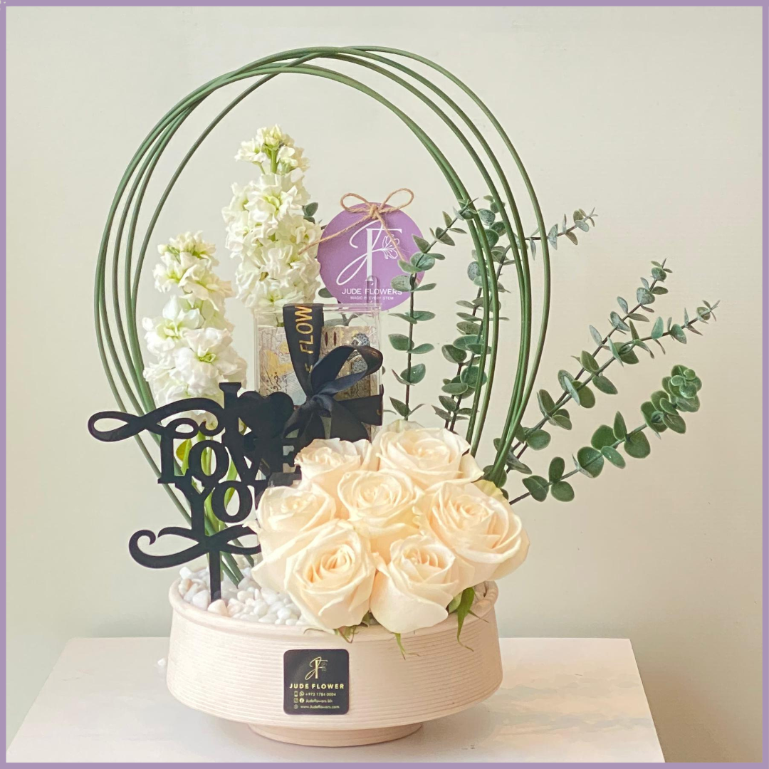 Ivory Whisper Love Bloom White Rose Love Cash Flower Gift
