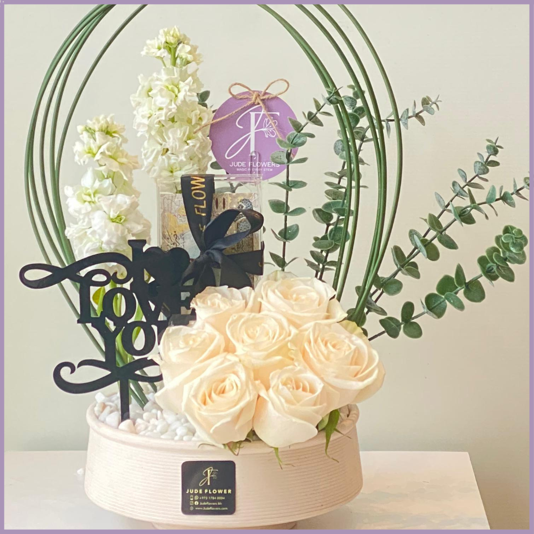 Ivory Whisper Love Bloom White Rose Love Cash Flower Gift
