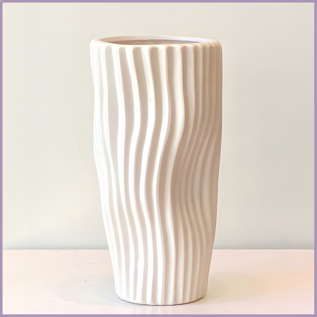 Pure Wave Ceramic Vase