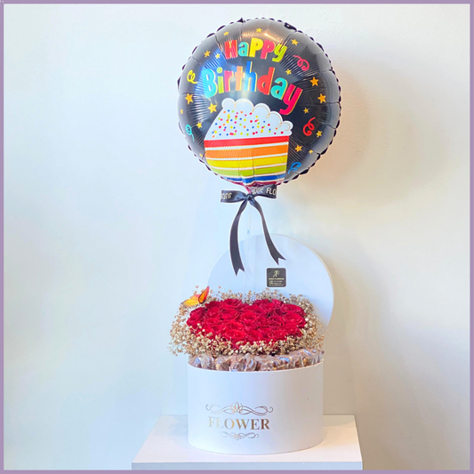 Red Bloom Birthday Box – Special Gift