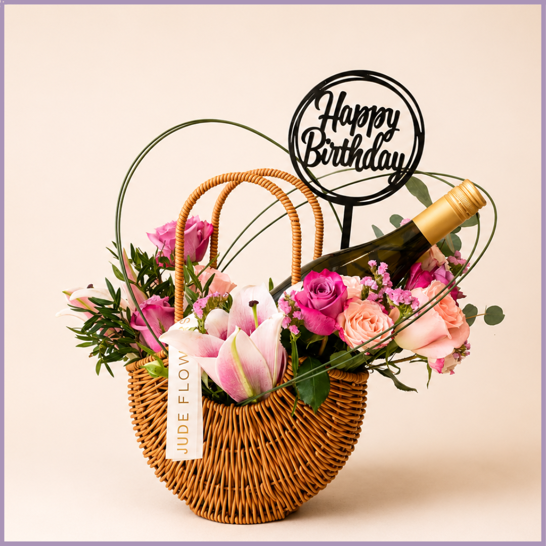 Rosé Celebration Harvest Basket