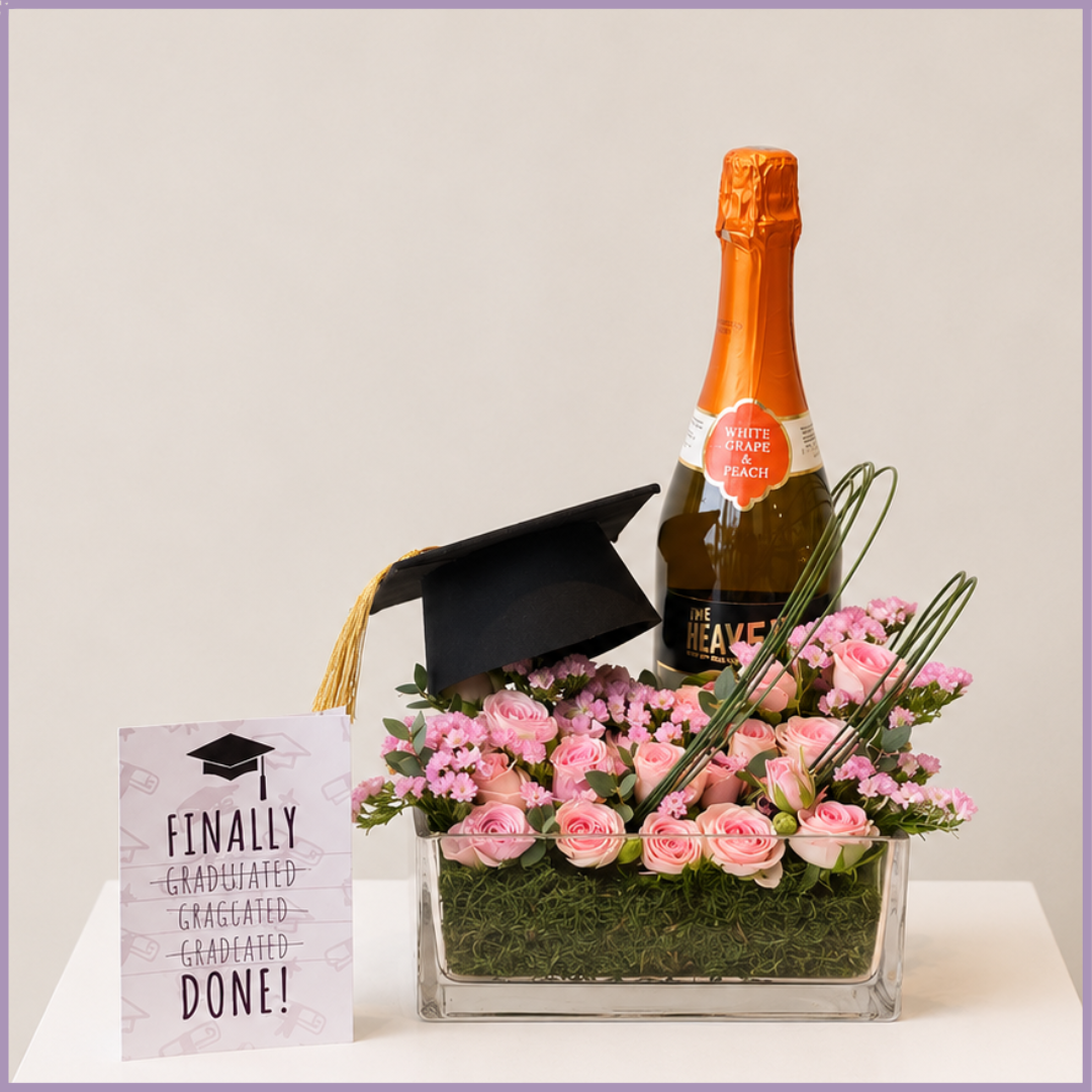 Rosé Diploma Celebration Vase