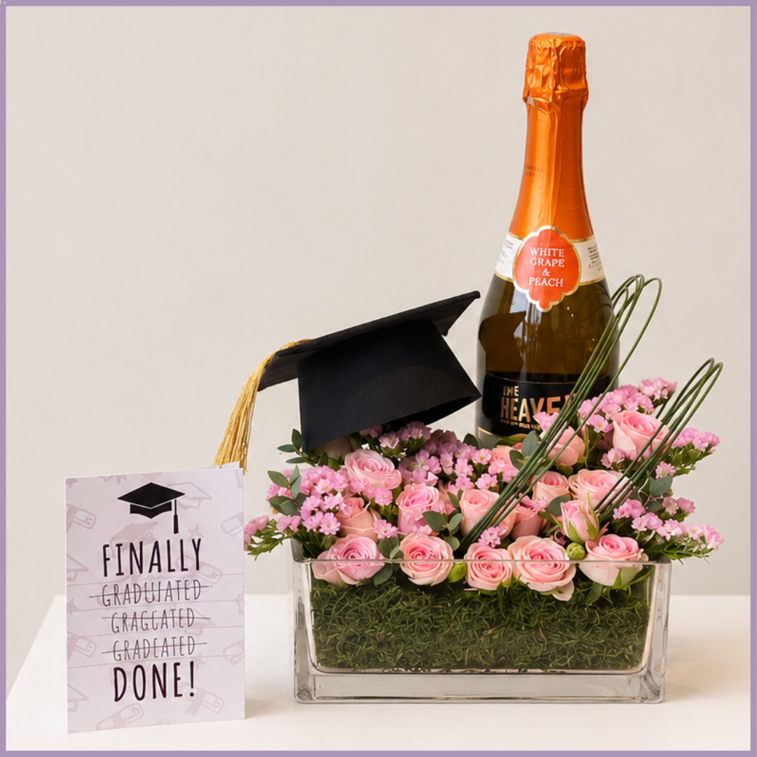 Rosé Diploma Celebration Vase