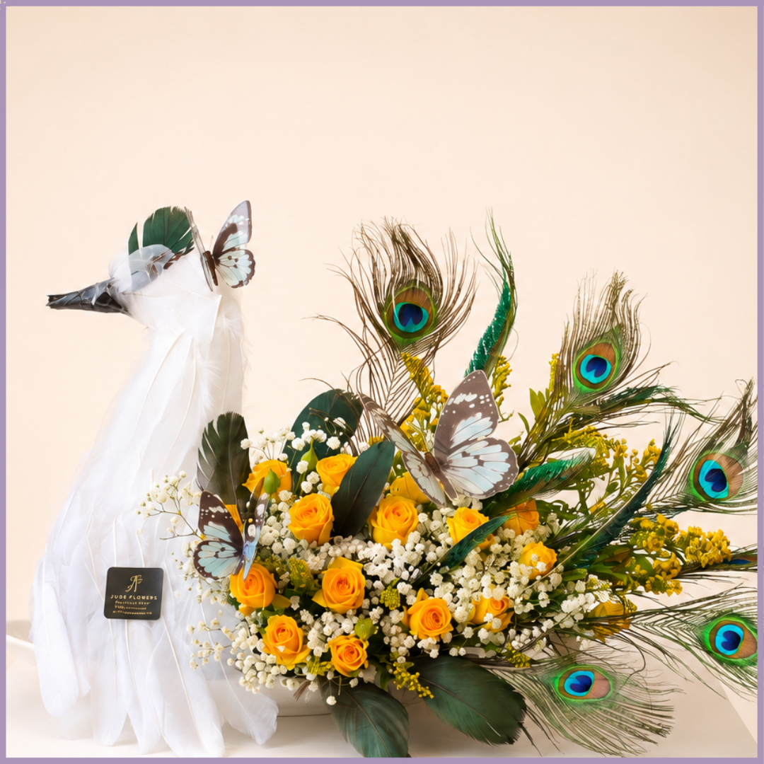 Royal Peacock Elegance Tray