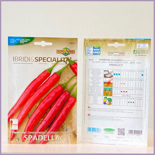 Spadella Sweet Pepper TOP SEED Non GMO (1 Pack)