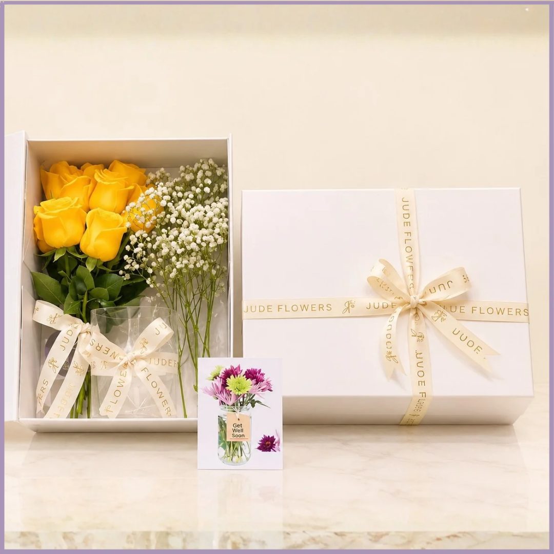 Sunshine Wishes – Get Well Soon Rose Gift Box