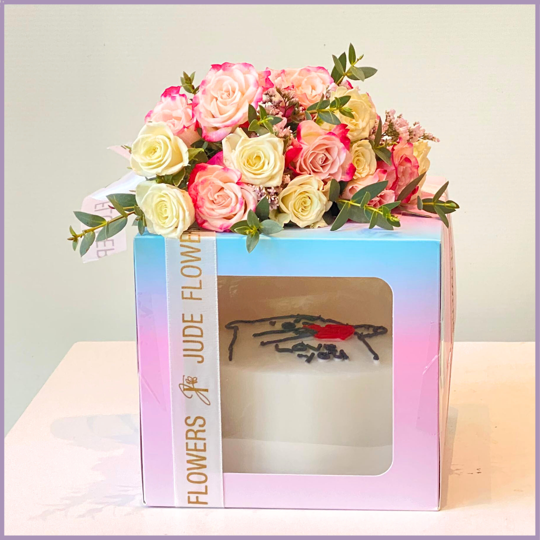 Sweetheart Bear Cake Bloom Dream Bites x Jude Flowers