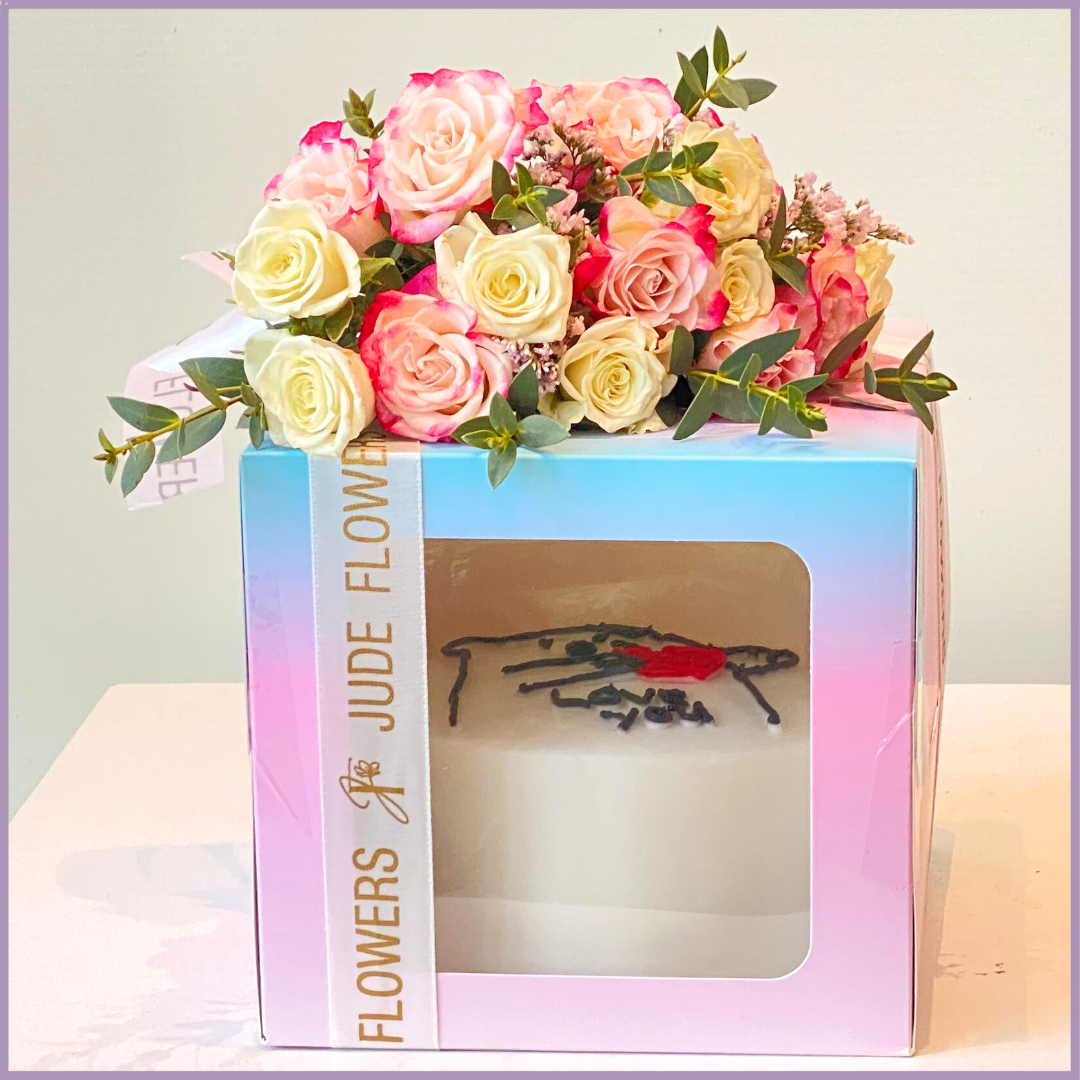 Sweetheart Bear Cake Bloom Dream Bites x Jude Flowers
