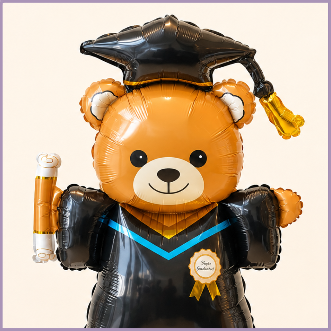 Tassel Teddy Celebration Balloon