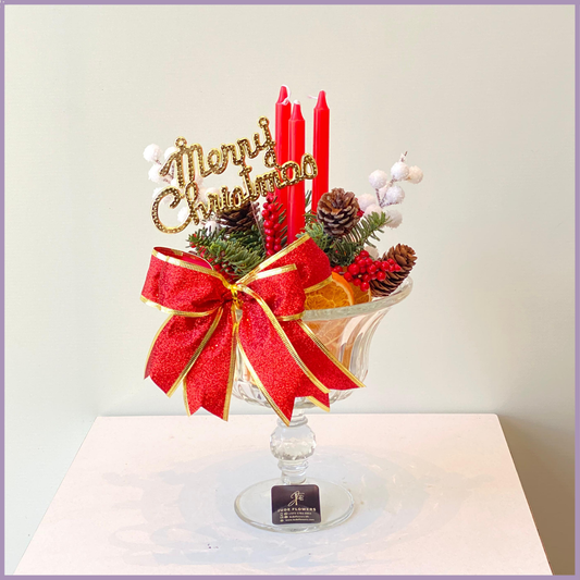 Twinkle & Spice Christmas Candle Centerpiece