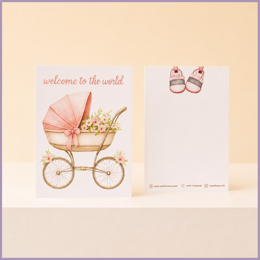 Welcome to the World Baby Girl Card