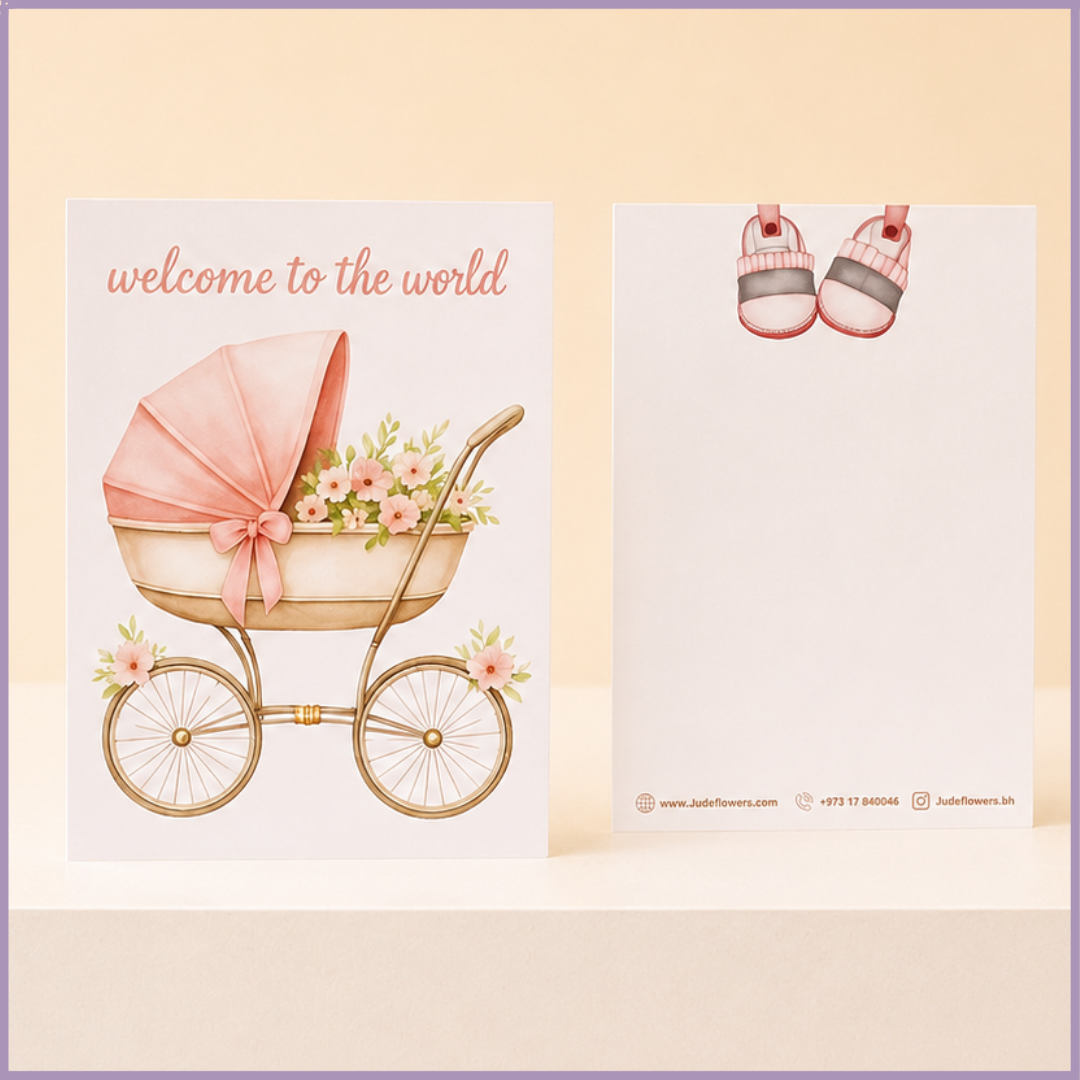 Welcome to the World Baby Girl Card