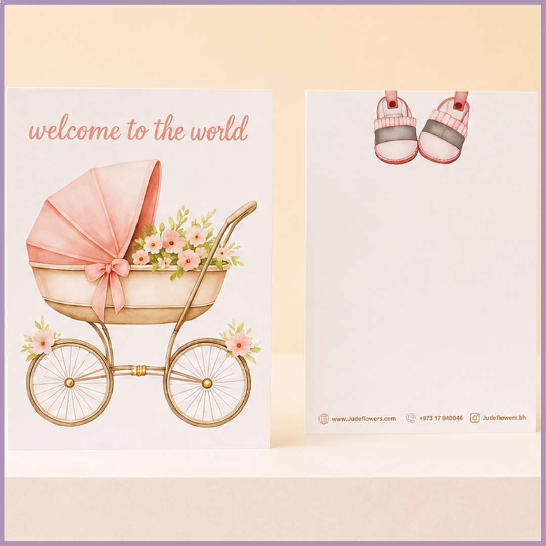 Welcome to the World Baby Girl Card