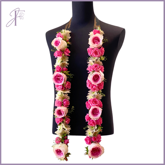 Bright Pink Graduation Floral Garland (75cm x 30cm)