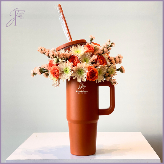 Caribou Coffee Bloom Tumbler - Floral Infusion