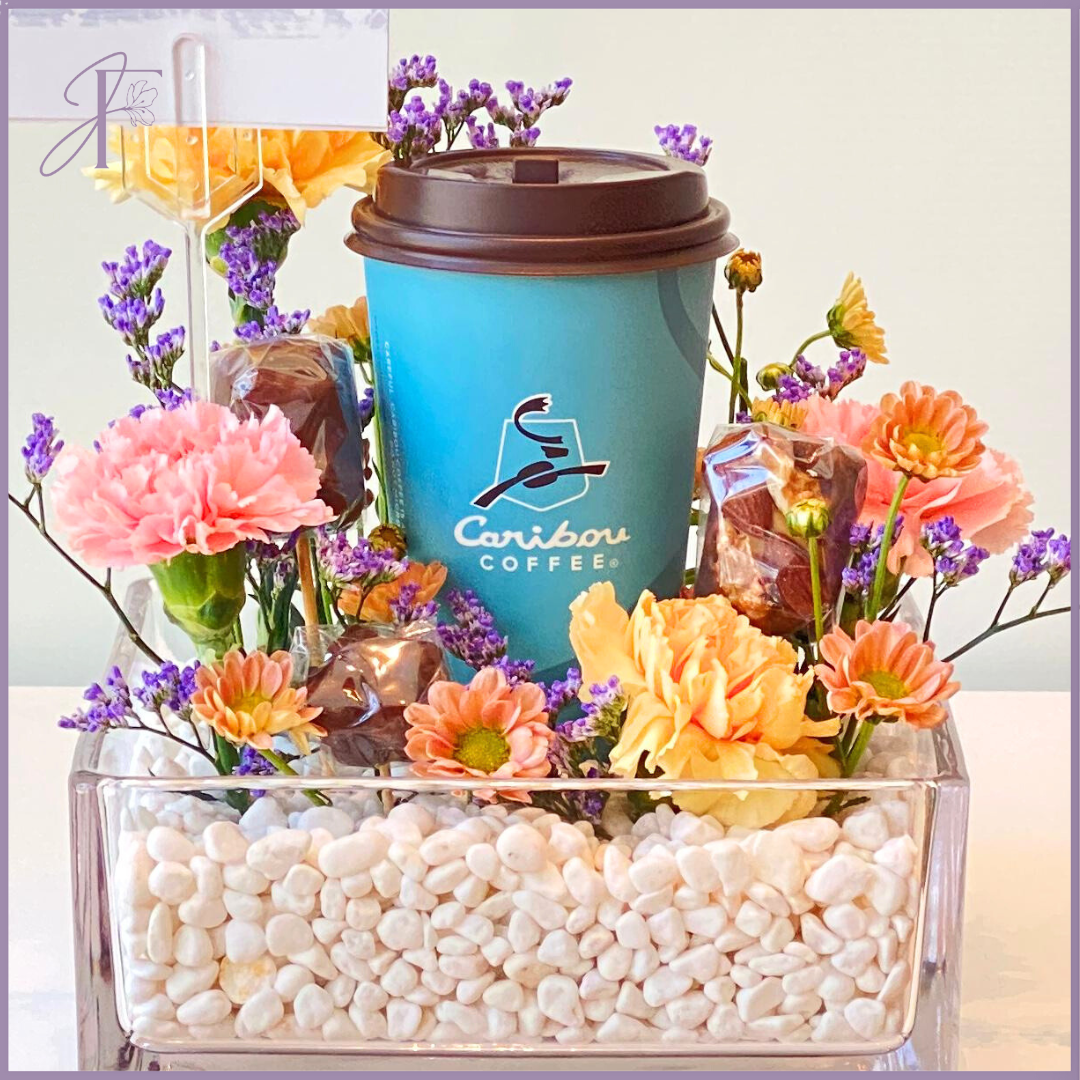 Eid Bloom & Caribou Brew – Floral Coffee & Chocolate Gift