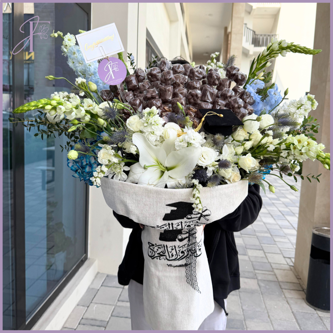Grand Graduation Celebration Bouquet by Jude Flowers