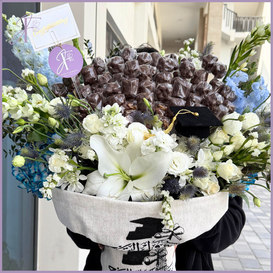Grand Graduation Celebration Bouquet by Jude Flowers