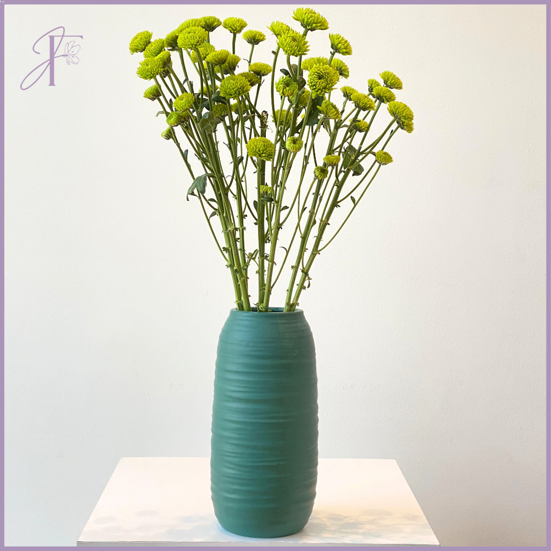 Green Button Mum Stem - Sold per Stem - Create your own Bouquet - Vase not included