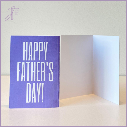 Happy Father's Day Card by Jude Flowers (Lilac) – gift accessories, delivered in Bahrain