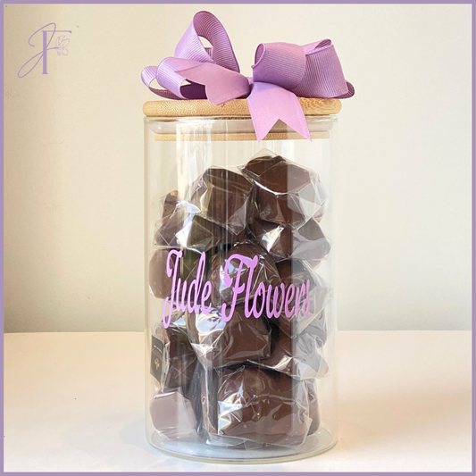 Jude Flowers Dolcetta Chocolate Jar (Large) – chocolate, delivered in Bahrain