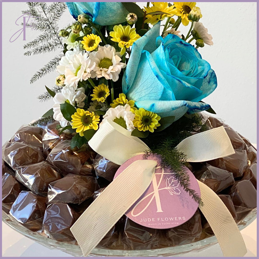 Jude's Blue Rose & Dolcetta Stand