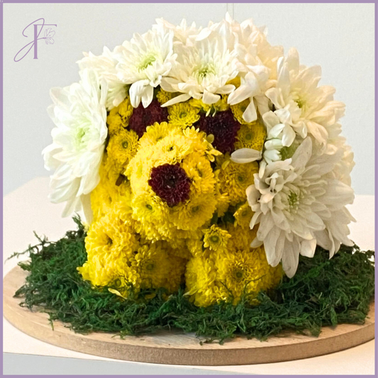 Jude's Floral Dog - Novelty Chrysanthemum Arrangement – flowers, delivered in Bahrain