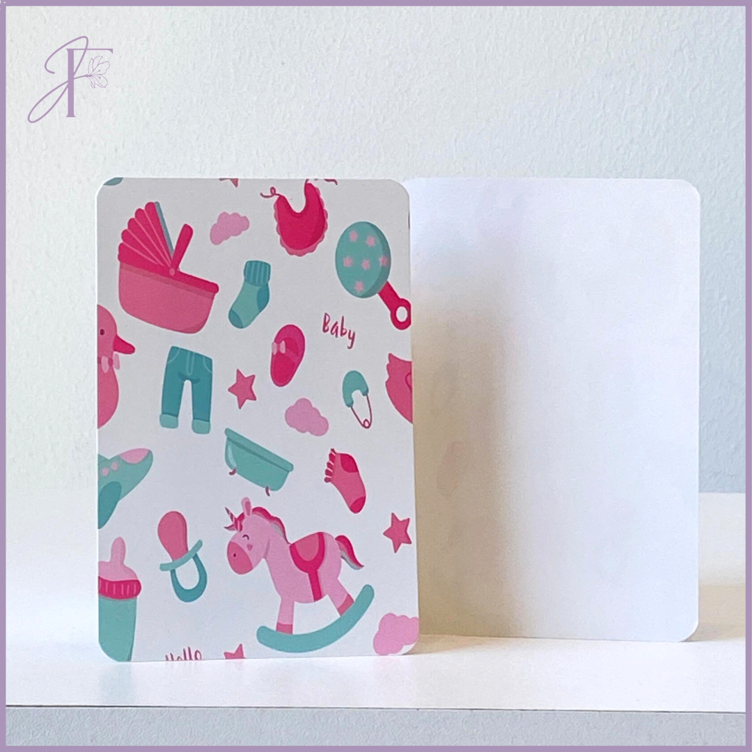 Jude's New Born Baby Blessings & Baby Shower Card
