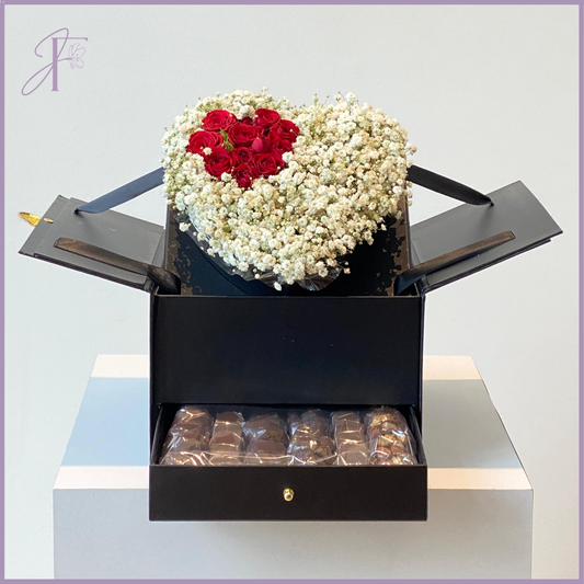 Jude's Enchanted Heart Reveal Box – chocolate, delivered in Bahrain