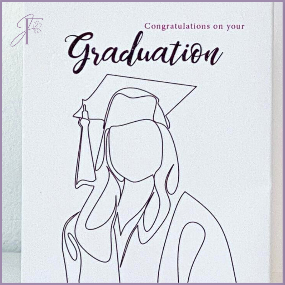 Minimalist Graduation Card – 10cm x 7.5cm