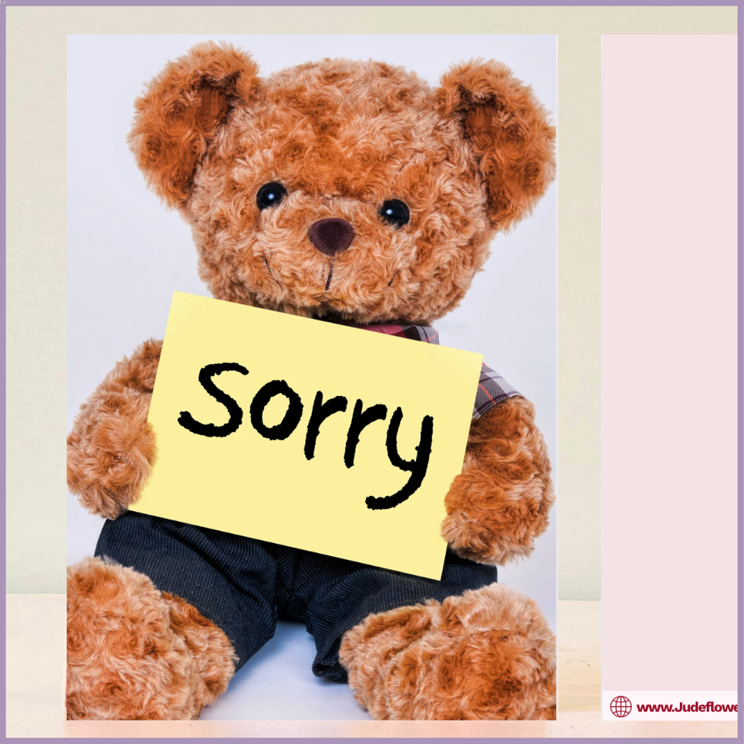 Sorry Greeting Card by Jude Flowers