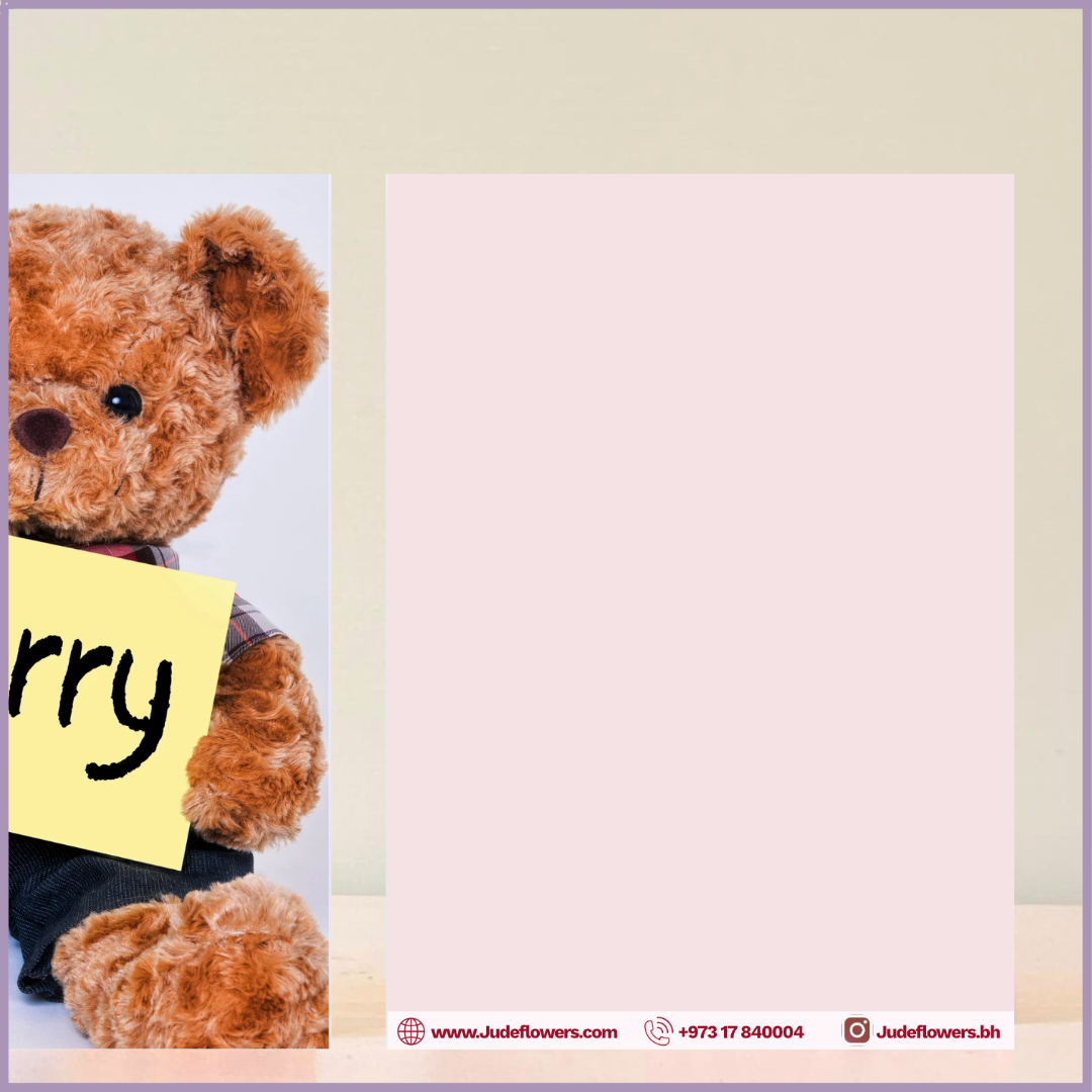 Sorry Greeting Card by Jude Flowers