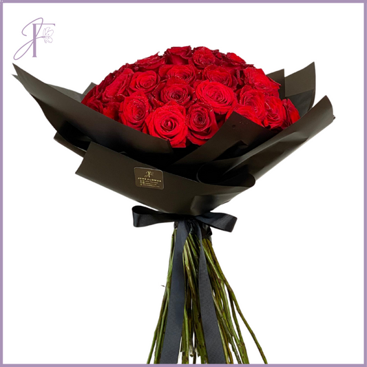 A Month of Grand Roses: 24 Blooms Weekly [Floral Subscription]