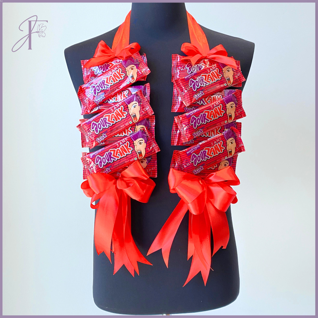 Sour Zank Sticks Graduation Necklace - Tangy Treat for Kids