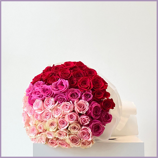 The Grand Ombre Rose Bouquet – flowers, delivered in Bahrain