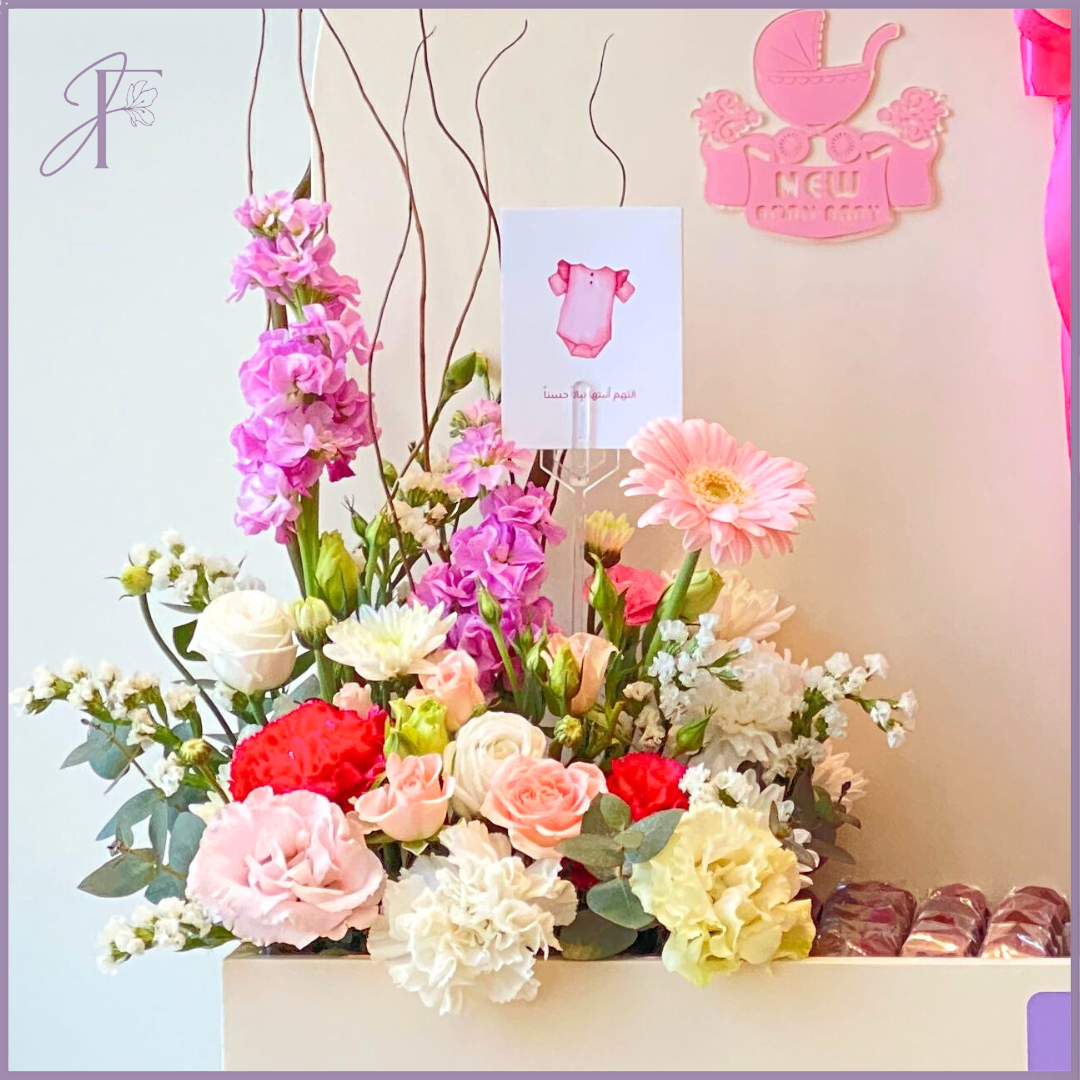 Welcome Baby Girl Tray – 80cm x 60cm