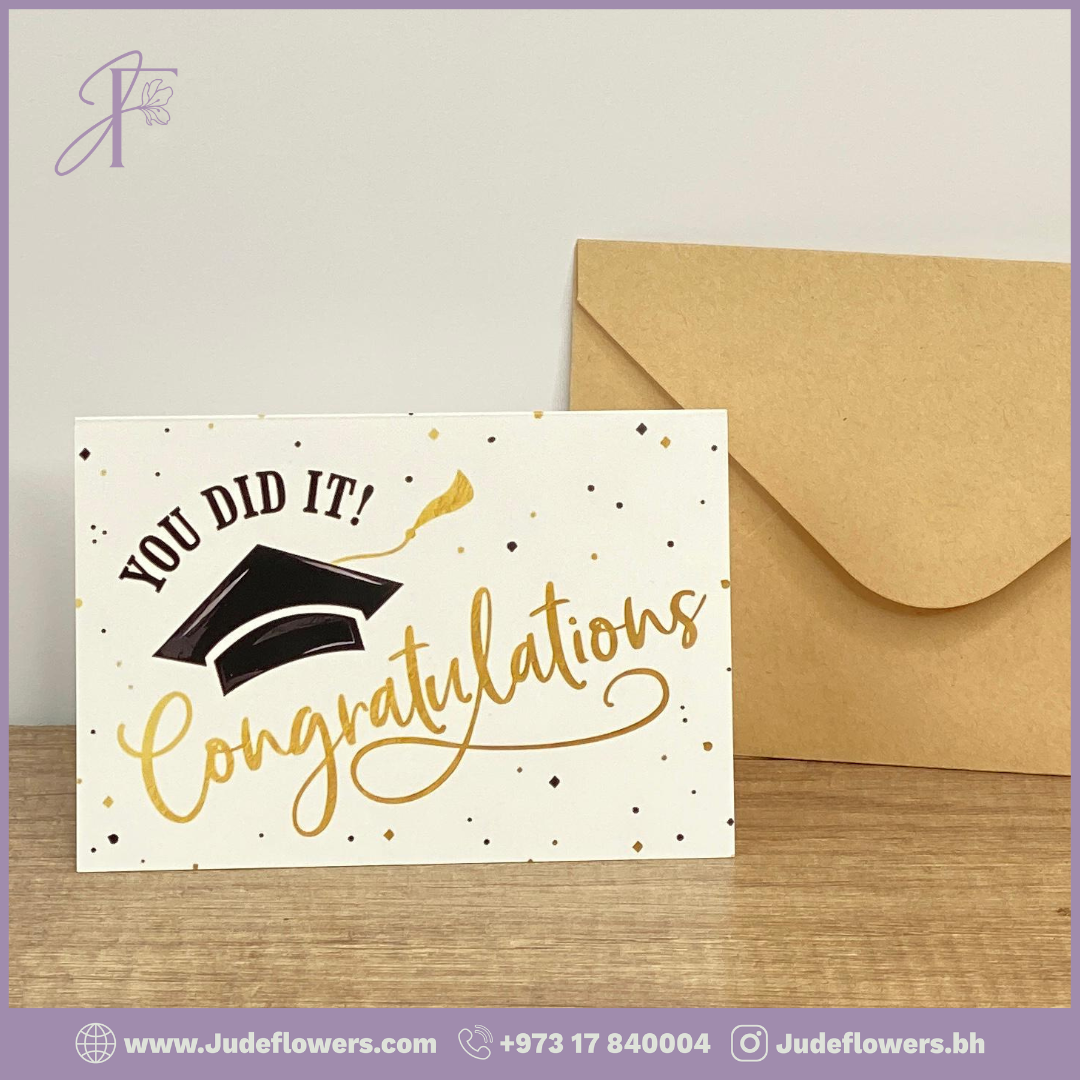 You Did It! – Congratulations Graduation Card (8.5cm x 12.5cm)