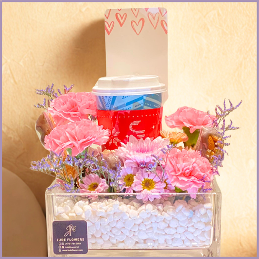 Eid Bloom & Caribou Brew – Floral Coffee & Chocolate Gift